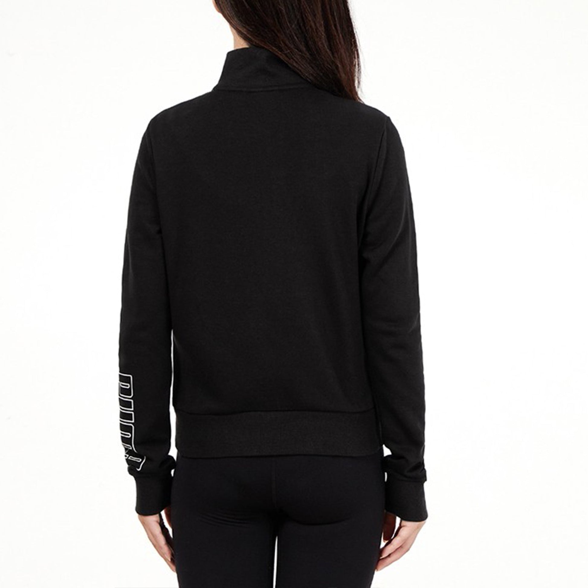 (WMNS) PUMA Athleisure Casual Sports Running Cardigan Jacket Black 847711-01