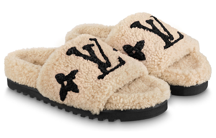 (WMNS) LOUIS VUITTON Paseo Comfort Flat Sandals 'Beige' 1ABWD1