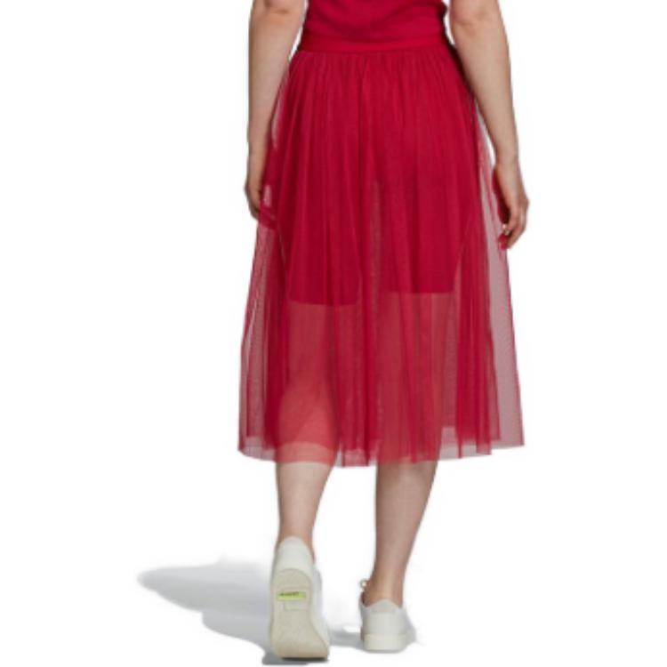 (WMNS) adidas Tulle Skirt 'Red' DV0851