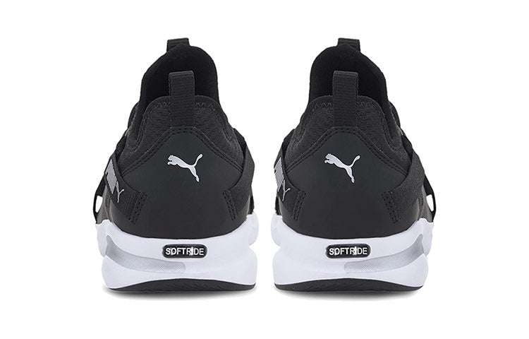 (WMNS) PUMA Softride Rift Slip-On 'Black Metallic Silver' 194772-01