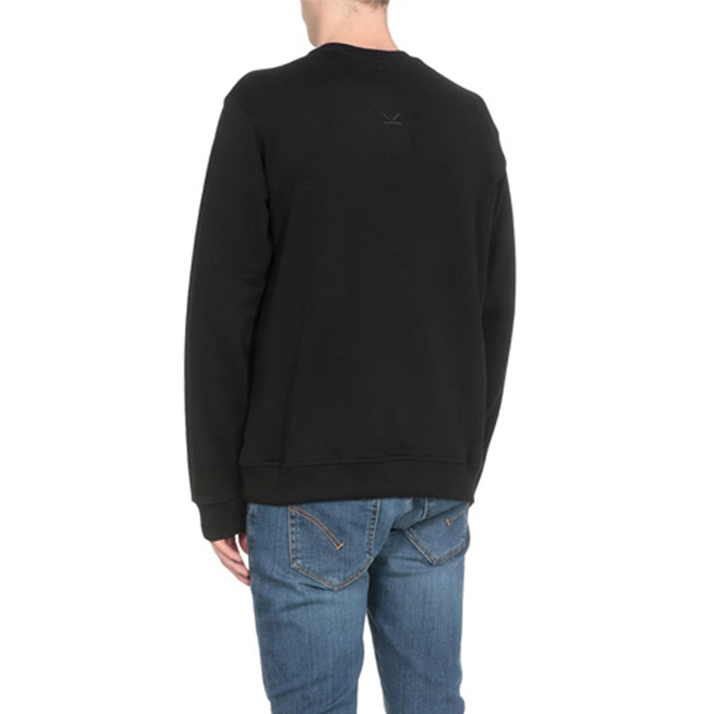 Men's KENZO Alphabet Logo Printing Round Neck Long Sleeves Pullover Black F965SW1324MD-99