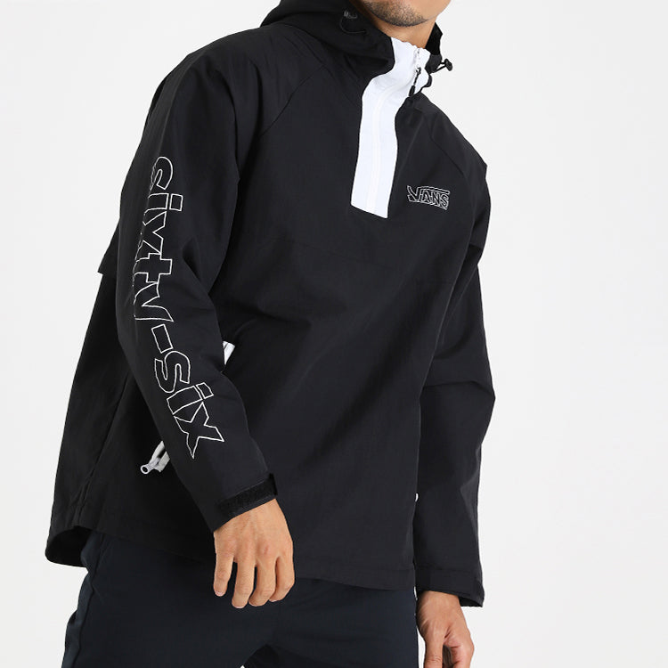 Men's Vans Athleisure Casual Sports Jacket Black VN0A4BPCBLK