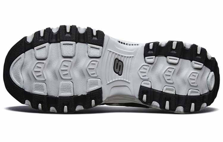 (WMNS) Skechers D'Lites 1.0 White/Black 66666125-BKW