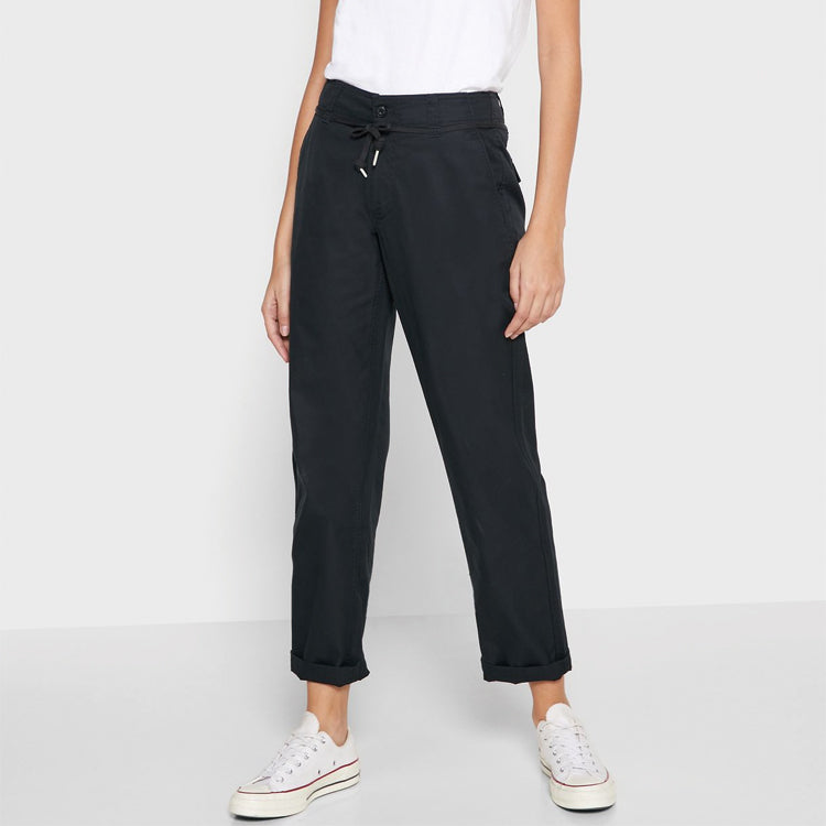 (WMNS) Converse Woven Pants Asia Sizing 'Black' 10018414-A03