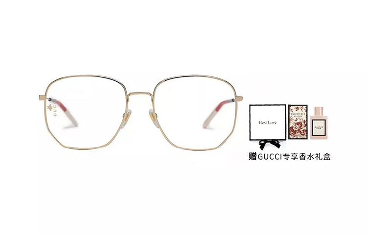 Gucci GG Standard Optical Glasses Frame Sub-Edition Golden GG0396O-002