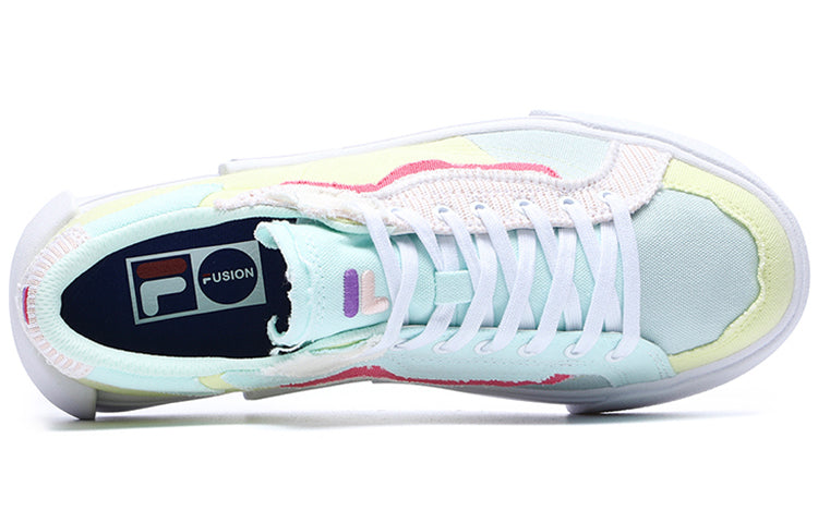 (WMNS) FILA FUSION Canvas Shoes 'White Multi' T12W228207FPS