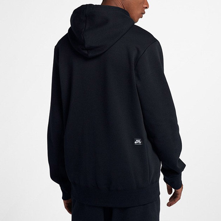 Nike SB Skateboard ICON Skate Hooded Fleece Men Black AJ9734-010