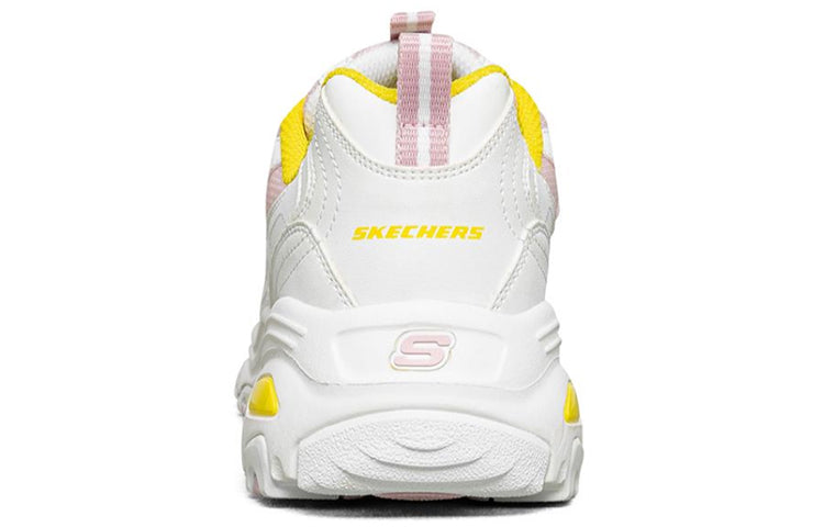 (WMNS) Skechers D'lites 1.0 GS White/Yellow/Pink 66666214-WLPK