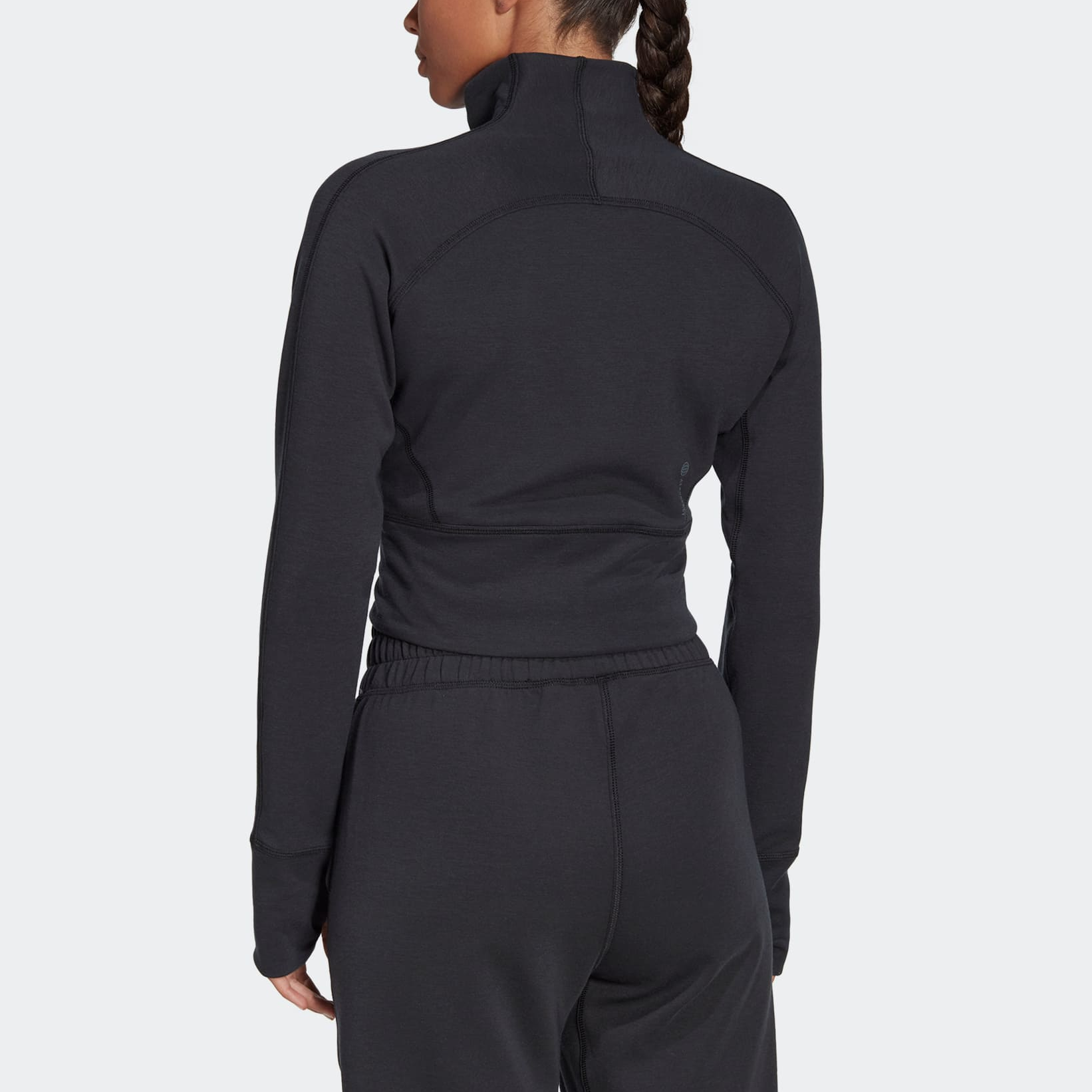 (WMNS) adidas Aeroready Studio Cropped Jacket Asia Sizing 'Black' HD8944