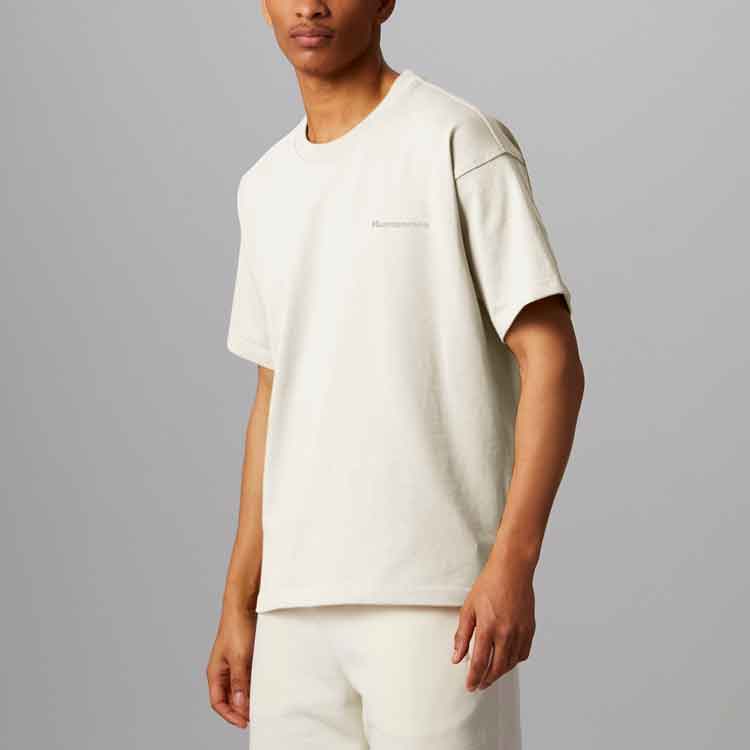 adidas x Pharrell Humanrace Small Logo T-Shirt 'Beige' HG1803
