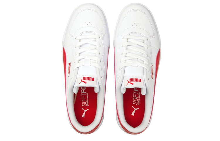 (WMNS) PUMA Skye Clean Casual Board Shoes White/Red 380147-03