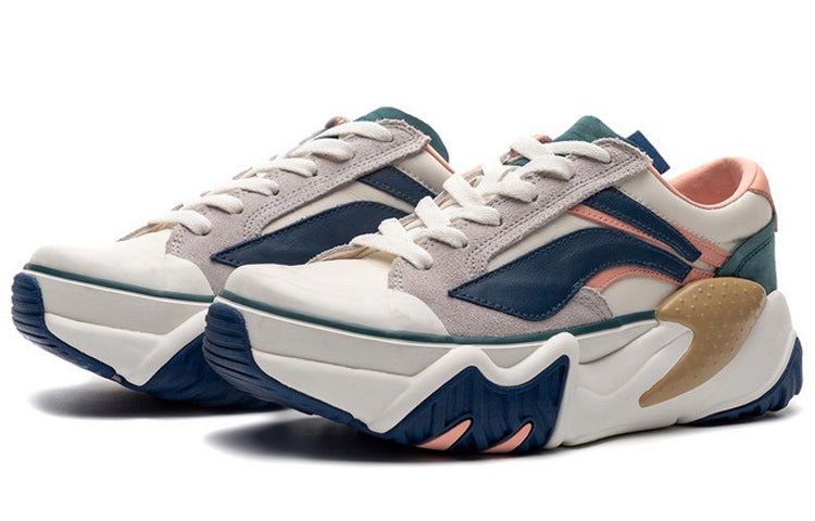 (WMNS) Li-Ning Wave HBRD 'White Blue Pink' AGCP378-3