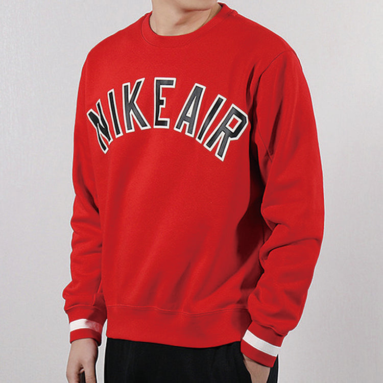 Nike Knit Round Neck Athleisure Casual Sports Red AR1823-657