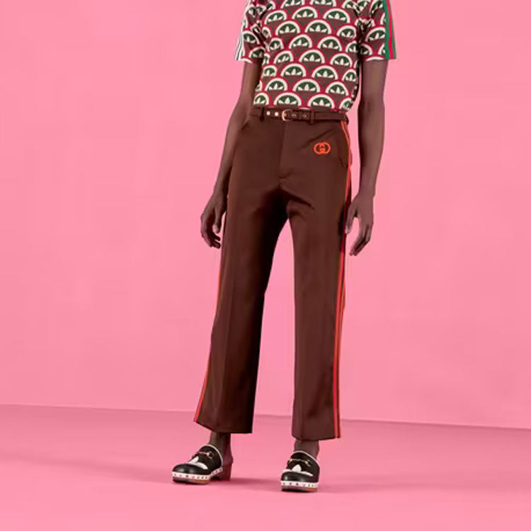 Gucci x adidas Track Pants 'Dark Brown' 689348-ZAJPV-2388