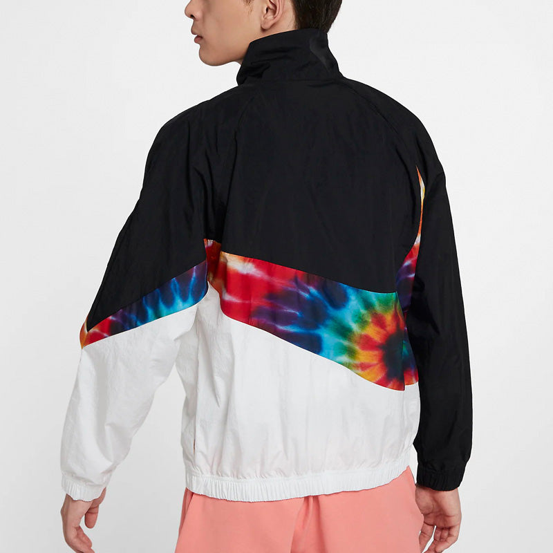Nike Big Swoosh Rainbow Large Logo Jacket Black CI9596-010