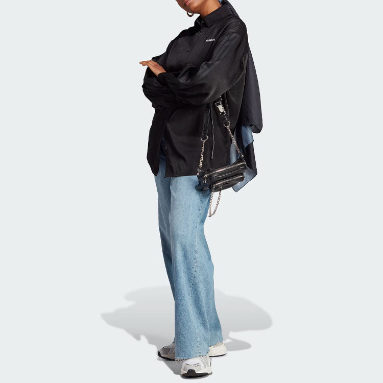 (WMNS) adidas 3-Stripes OS Shirt 'Black' IR9789
