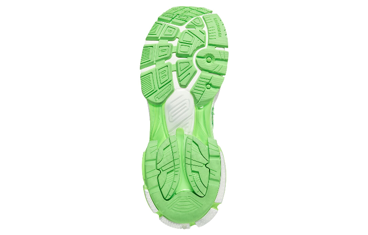 Balenciaga Runner Sneakers 'White Fluo Green Mesh and Nylon' 677403W3RBM3590