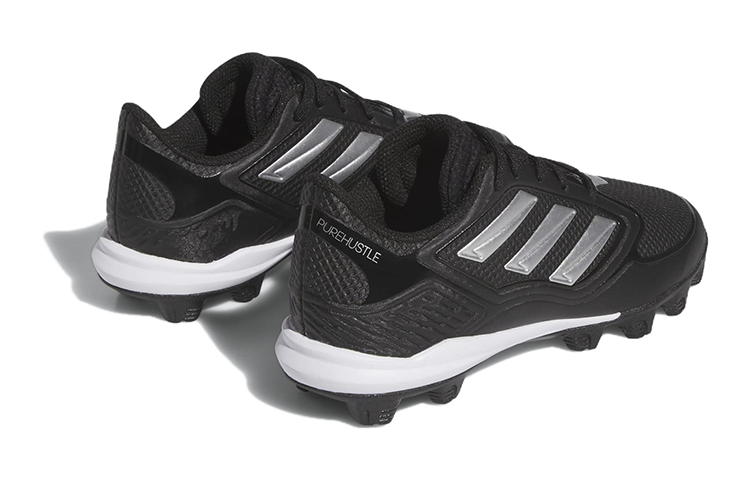 (GS) adidas PureHustle 3 MD 'Black Silver Metallic' IG7142