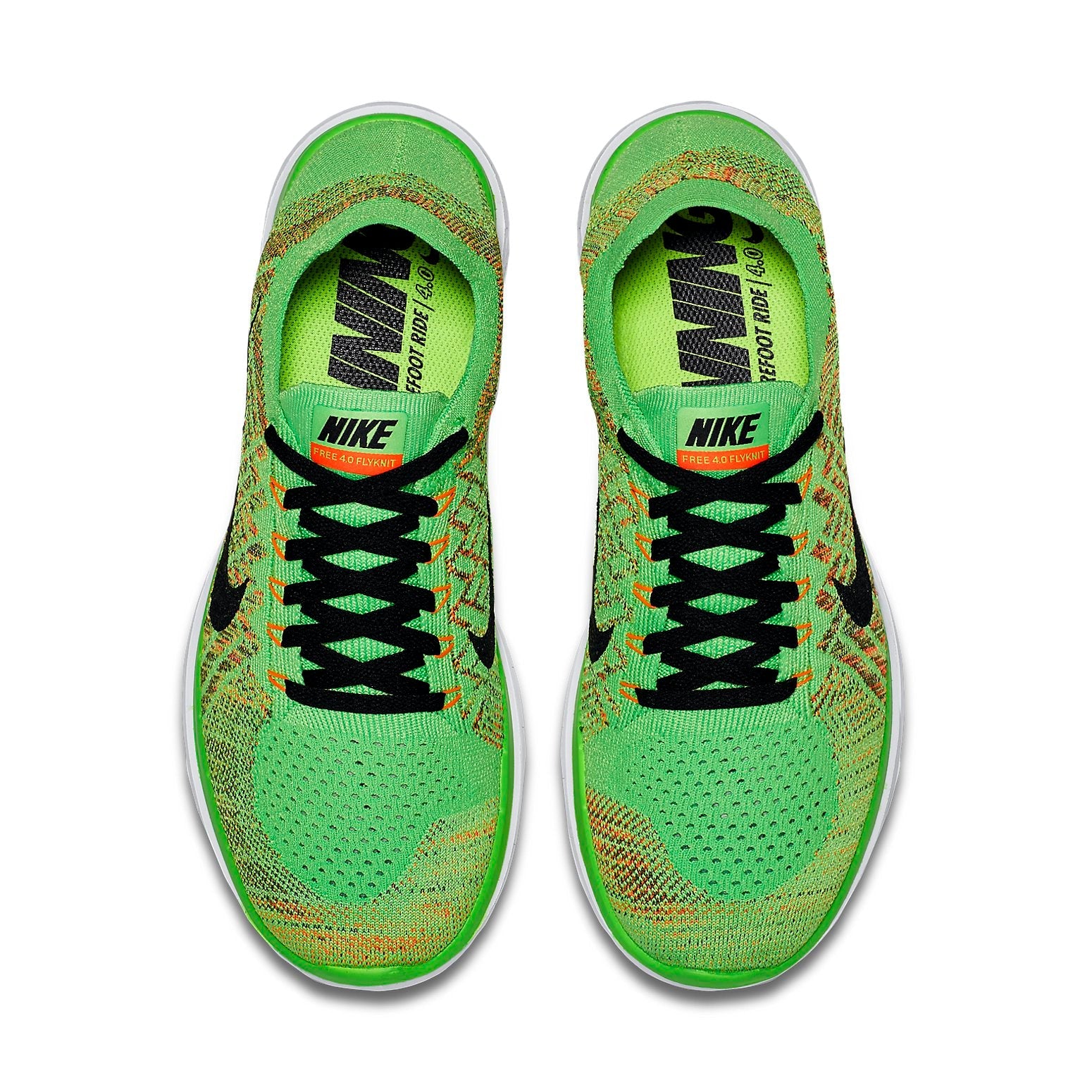 Nike Free 4.0 Flyknit 'Green Black White' 717075-303