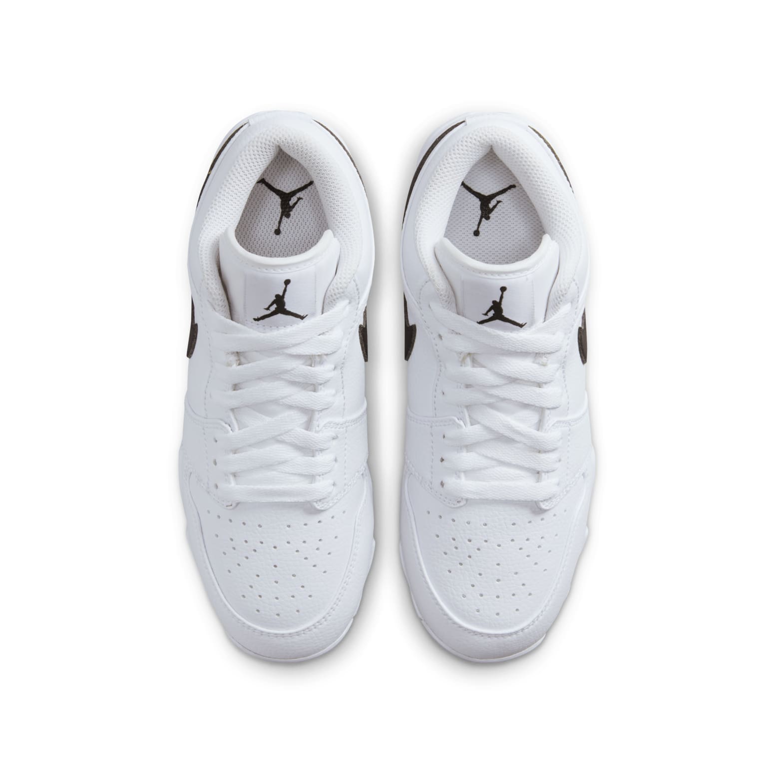 (GS) Air Jordan 1 Low Cleat 'White Black' HF6885-100
