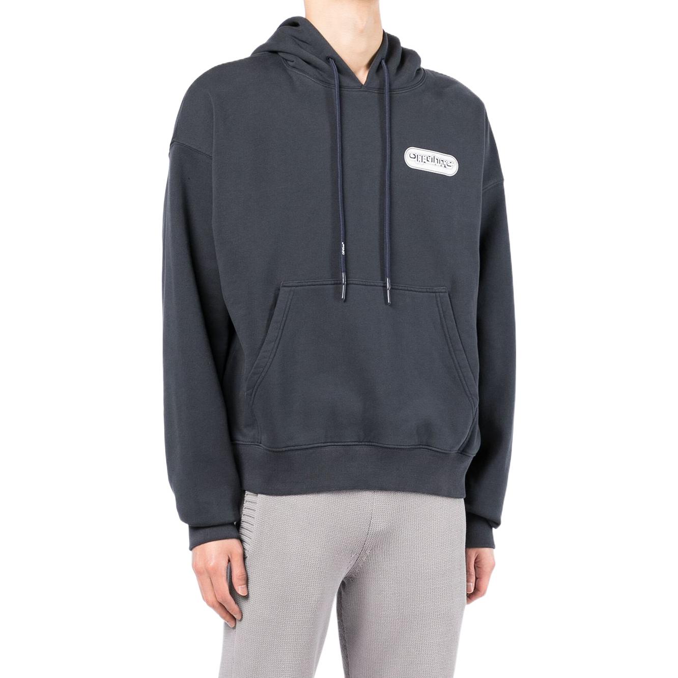 Off-White SS22 Logo Printing Ordinary Version Blue OMBB085S22FLE0034601