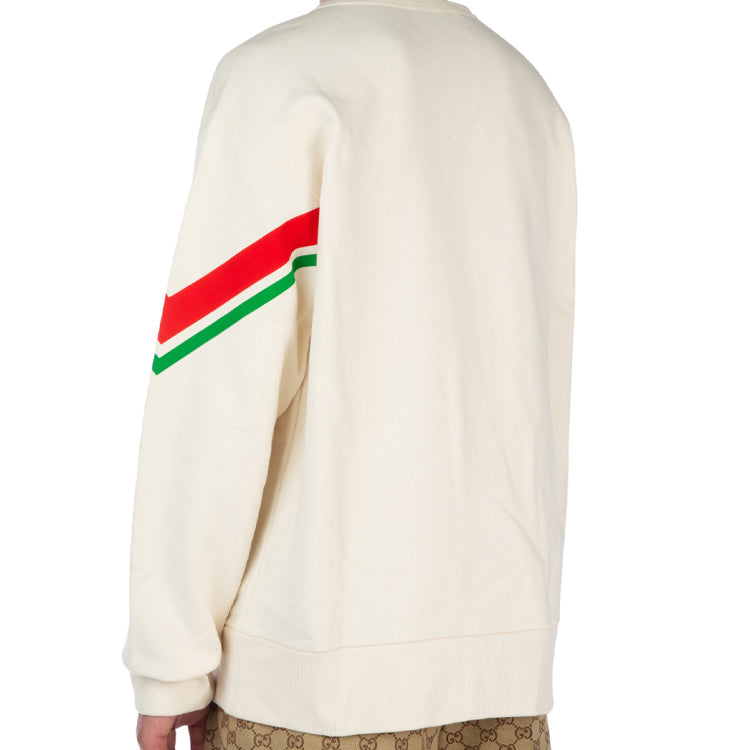 Gucci Striped Printed Pullover Long Sleeve 'White' 475532-XJBCM-9230