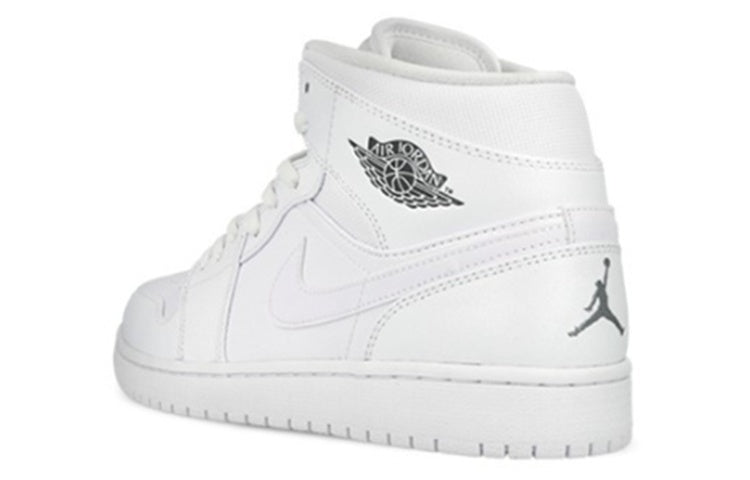 (GS) Air Jordan 1 Retro Mid 'White Cool Grey' 554725-102