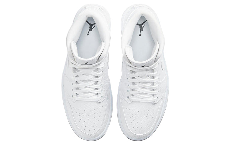 (WMNS) Air Jordan 1 Mid 'White Snakeskin' BQ6472-110