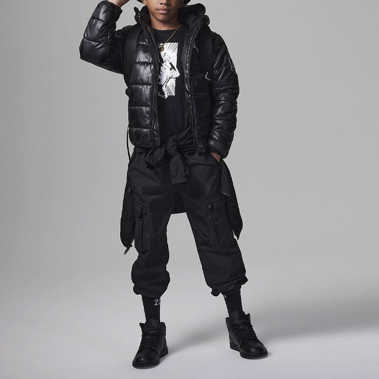 (GS) Air Jordan Burst T-Shirt 'Black' 95C530-023