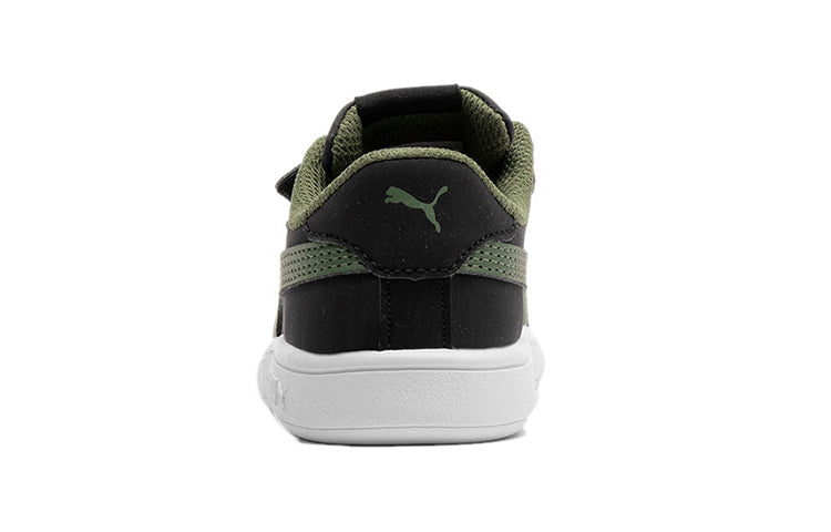 (PS) PUMA Smash V2 Buck V Ps Leisure Board Shoes Black/Green 365183-11