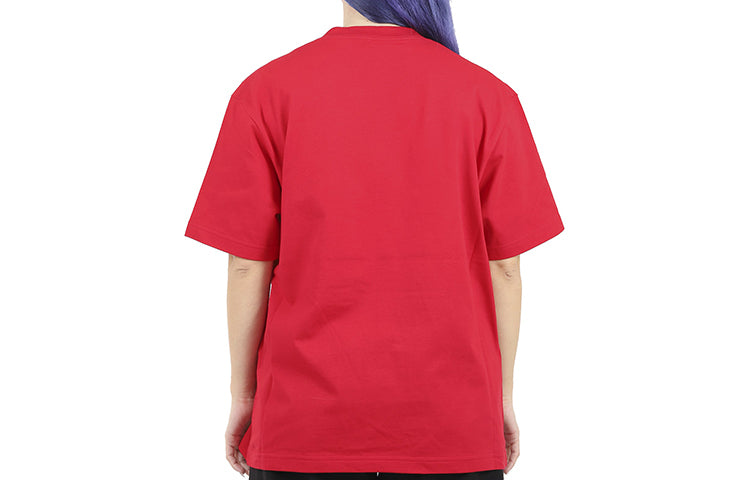 Balenciaga Paris Love Regular T-Shirt Printing Short Sleeve Red 594599TGV435640