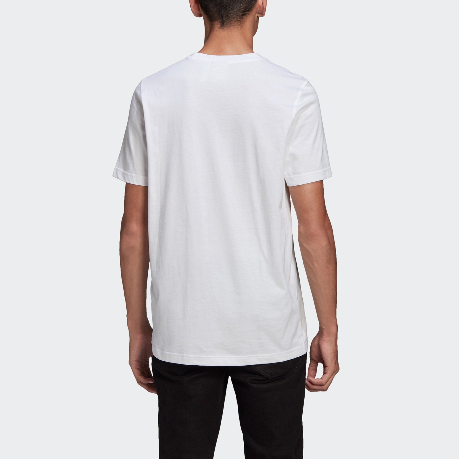 adidas Originals Classics Trefoil Tee 'White Solar Orange' GN3486