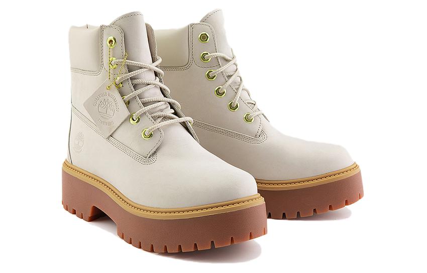 (WMNS) Timberland Stone Street 6 Inch Platform Waterproof Boot 'Light Taupe' A6AWZW