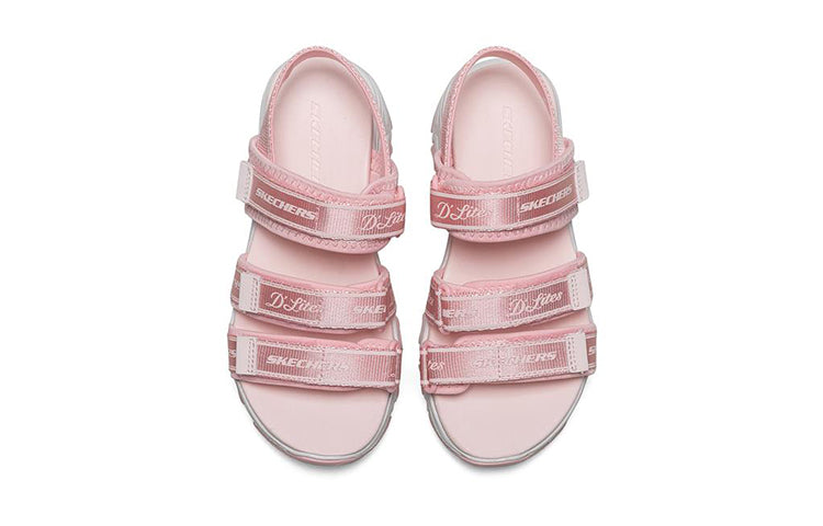 (GS) Skechers Dlites Sandals 'Pink White' 664167L-PNK
