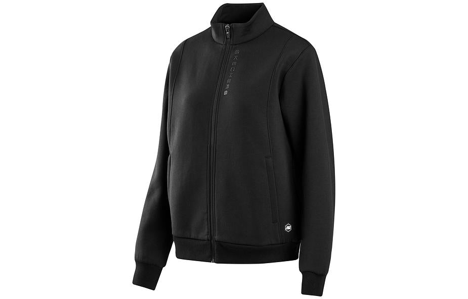 (WMNS) Skechers Sport Jacket 'White Black' P322W050