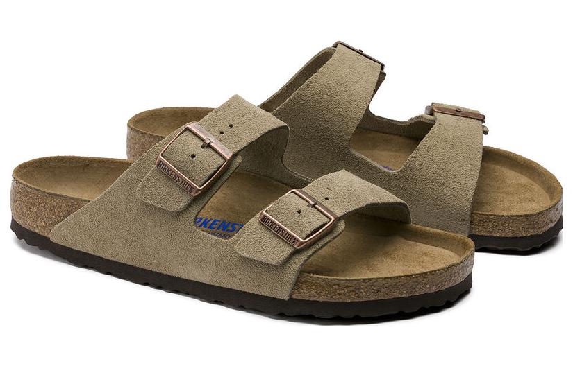 Birkenstock Arizona Soft Footbed Suede Leather 'Taupe' 0951301