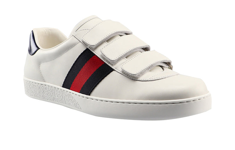 Gucci New Ace Grip-Strap Low 'White' 548699-DOPE0-9095