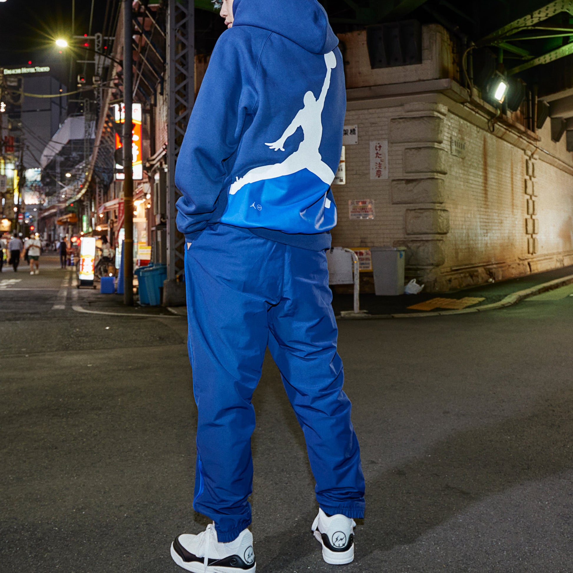 Air Jordan x Fragment Design FW Pullovers Street Style Collaboration Long Sleeves Men Blue DA2984-414