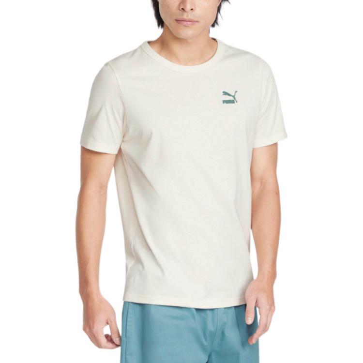 PUMA Classics Summer Resort Graphic Tee 'White' 536918-65