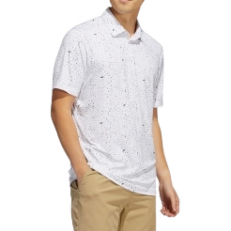 adidas Flag Print PrimeBlue Polo 'White Grey' HA9144