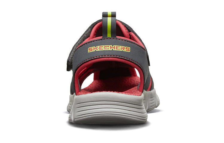 (GS) Skechers C-Flex Sandal 'Grey Red' 97810L-CCRD