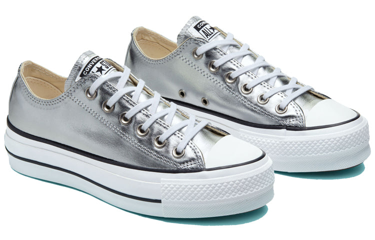 (WMNS) Converse Chuck Taylor All Star Lift Ox 'Silver' 560248C