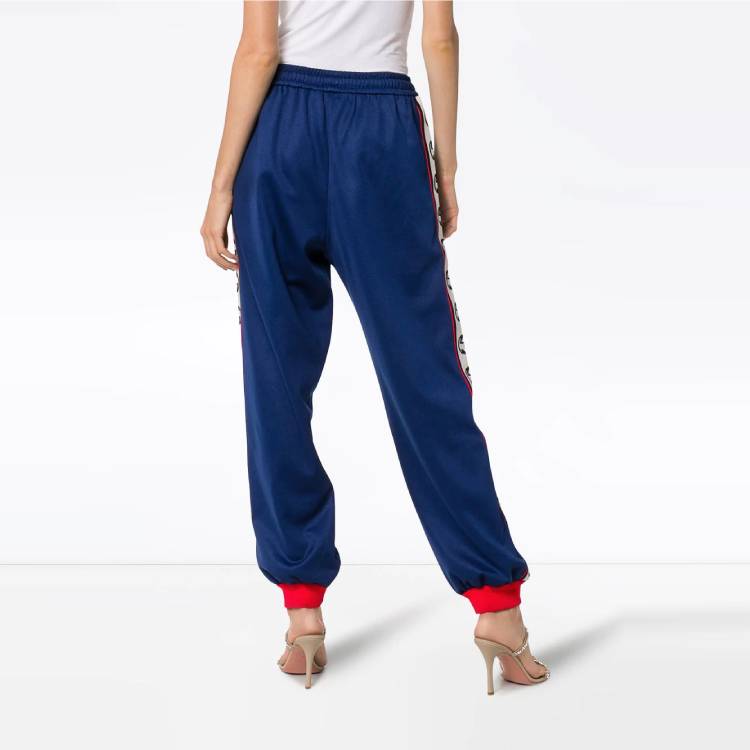 (WMNS) Gucci GG Logo Side Panel Track Pants 'Ink/Multicolor' 574016-XJA8F-4685