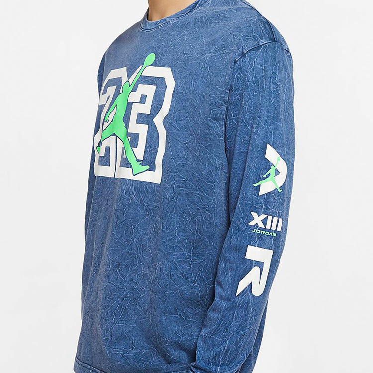 Air Jordan LEGACY AJ13 Long Sleeves Blue CW0794-414