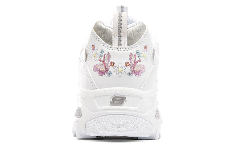 (WMNS) Skechers D'Lites 1.0 Running Shoes White 149466-WHT
