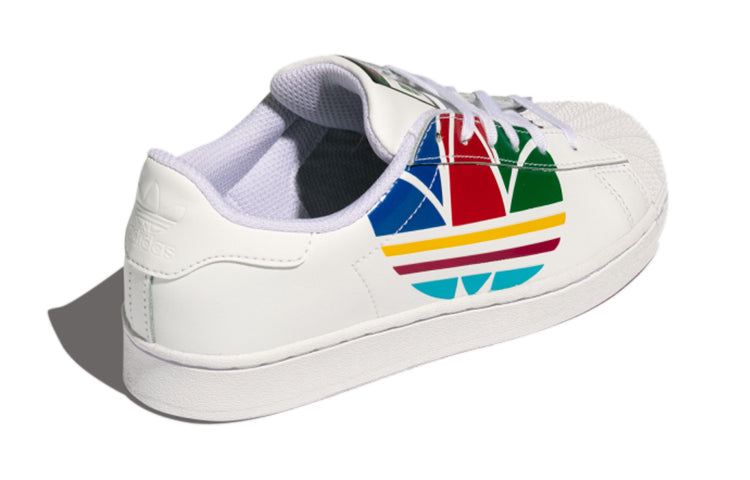 (PS) adidas Superstar Pure J 'Colorful Trefoil - Cloud White' FW4008
