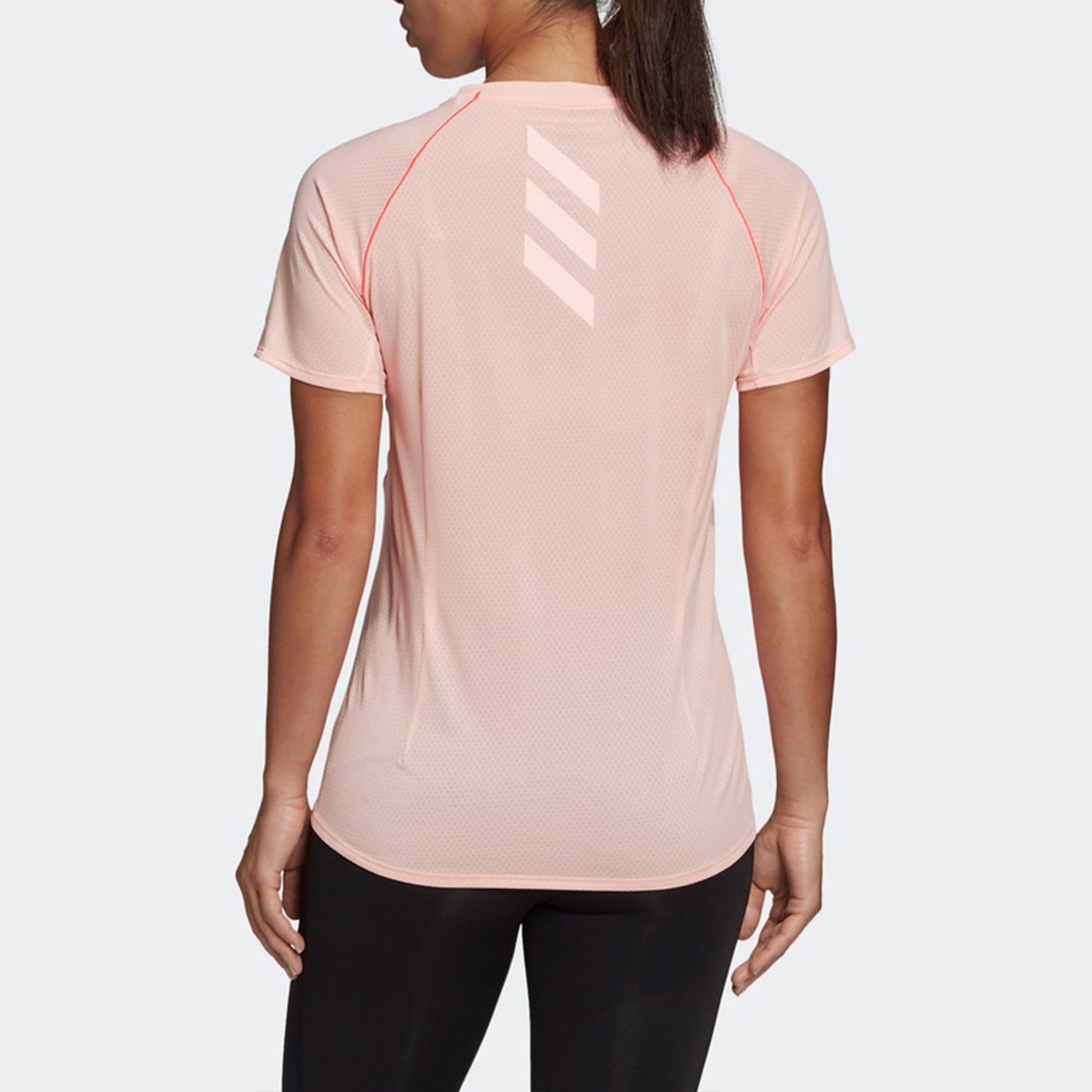 (WMNS) adidas Own The Run T-Shirt Asia Sizing 'Pink' FT6451