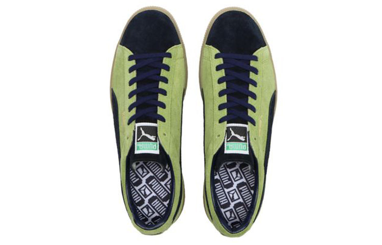 PUMA Suede Vtg Mij Jasmine Green Casual Skateboarding Shoes Black Brown 388132-01