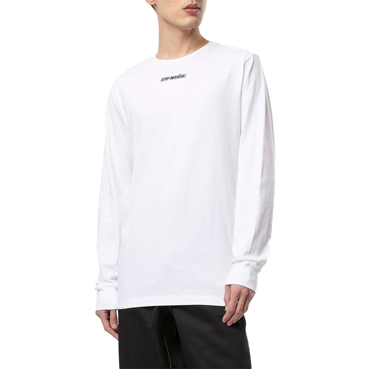 Off-White FW20 Marker Arrows Printing Pullover Men White OMAB001E20JER0030145