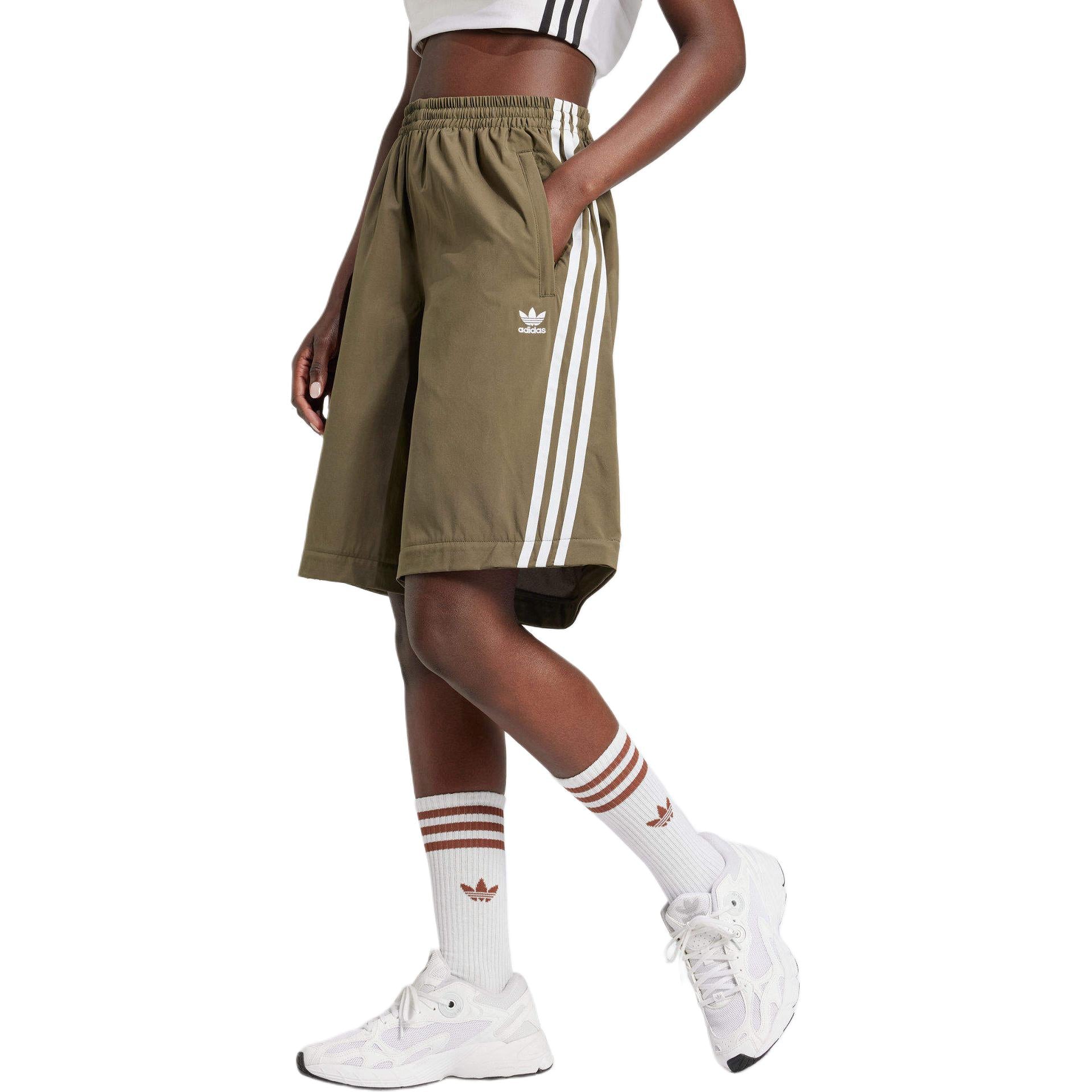 (WMNS) adidas Adilenium Season 2 Oversized Zip-Off Track Pants Asia Sizing 'Olive Strata' JM9255